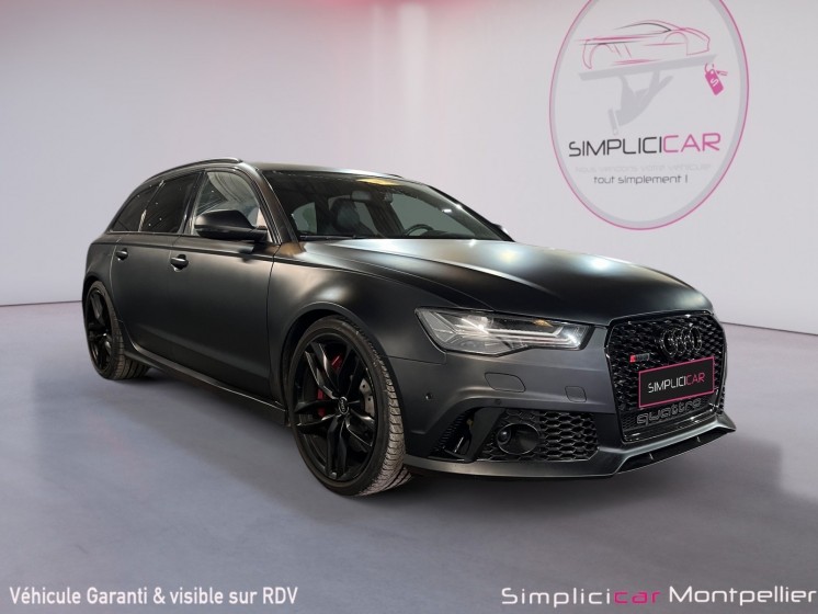 Audi rs6 avant v8 4.0tfsi 560ch toit ouvrant affichage tÊte haute sieges Électriques malus paye occasion montpellier (34)...