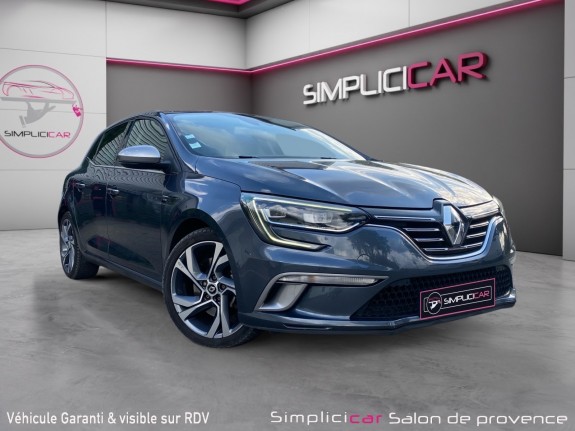 Renault megane iv berline pack gt/tce 165 cv/boite auto/toit ouvrant/son bose/carplay occasion simplicicar salon de provence...