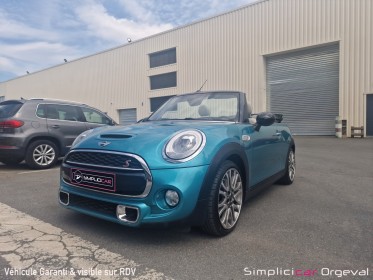 Mini cooper cabriolet s 2.0i 192cv chili bva7/rÉgulateur limiteur de vitesse/50100 km seulement occasion simplicicar orgeval...