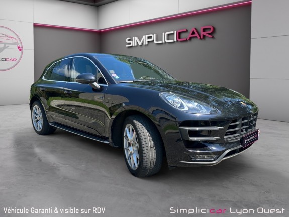 Porsche macan turbo 3.6 v6 400 ch pdk -pdls - pasm - pack chrono -toit pano- cuir Étendu- camÉra 360 occasion simplicicar...