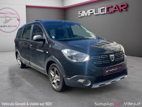 Dacia lodgy blue dci 115 7 places stepway, caméra de recul, entretien dacia, garantie 12 mois occasion simplicicar villejuif...