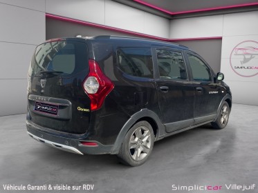 Dacia lodgy blue dci 115 7 places stepway, caméra de recul, entretien dacia, garantie 12 mois occasion simplicicar villejuif...