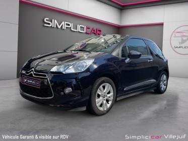 Citroen ds3 cabriolet, puretech 110 ss so chic, courroie changée, caméra de recul, garantie 12 mois occasion simplicicar...