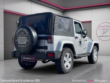 Jeep wrangler 2.8  crd 200cv sahara garantie 1 an occasion simplicicar royan simplicicar simplicibike france