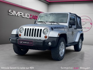 Jeep wrangler 2.8  crd 200cv sahara garantie 1 an occasion simplicicar royan simplicicar simplicibike france