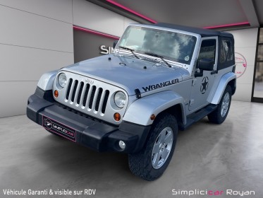 Jeep wrangler 2.8  crd 200cv sahara garantie 1 an occasion simplicicar royan simplicicar simplicibike france