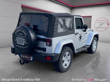 Jeep wrangler 2.8  crd 200cv sahara garantie 1 an occasion simplicicar royan simplicicar simplicibike france