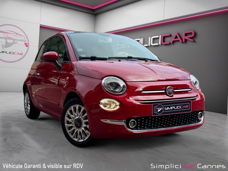 Fiat 500 serie 4 1.2 69 ch lounge - nouveau grand ecran occasion cannes (06) simplicicar simplicibike france