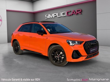 Audi q3 q3 35 tdi 150 ch s tronic 7 s line orange pulse pack black toit ouvrant camera de recul garantie 12 mois occasion...