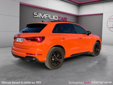 Audi q3 q3 35 tdi 150 ch s tronic 7 s line orange pulse pack black toit ouvrant camera de recul garantie 12 mois occasion...