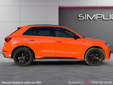 Audi q3 q3 35 tdi 150 ch s tronic 7 s line orange pulse pack black toit ouvrant camera de recul garantie 12 mois occasion...