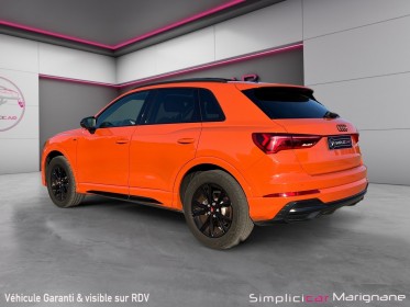 Audi q3 q3 35 tdi 150 ch s tronic 7 s line orange pulse pack black toit ouvrant camera de recul garantie 12 mois occasion...