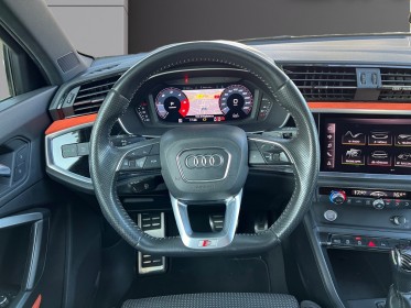 Audi q3 q3 35 tdi 150 ch s tronic 7 s line orange pulse pack black toit ouvrant camera de recul garantie 12 mois occasion...