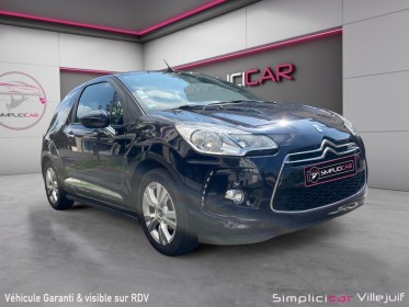 Citroen ds3 2015 cabriolet, puretech 110 ss so chic, courroie changée, caméra de recul, garantie 12 mois occasion...