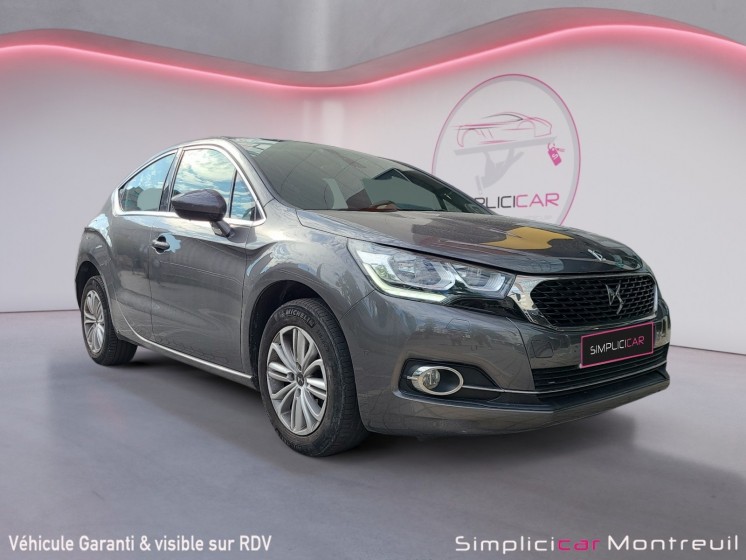 Ds ds4 bluehdi 120 ss chic garantie 12 mois suivi limpide occasion montreuil (porte de vincennes)(75) simplicicar...