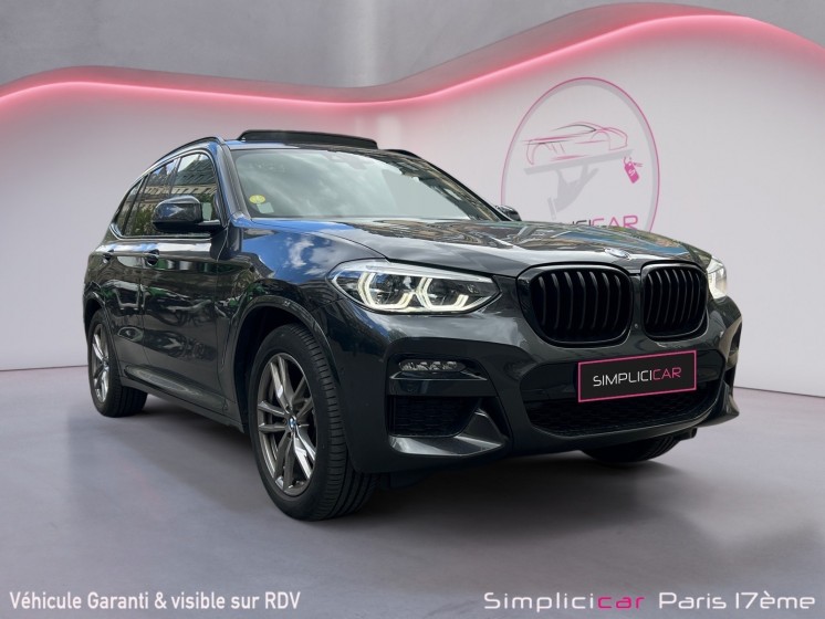 Bmw x3 g01 sdrive18d 150ch bva8 m sport toit ouvrant/ camera 360/ affichage tête haute/ siège chauffant/ garantie 12 mois...