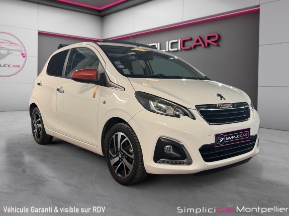 Peugeot 108 1.2 82ch bvm5 roland garros top camÉra de recul accÈs main libre dÉmarrage sans clef occasion montpellier (34)...