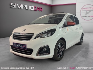 Peugeot 108 1.2 82ch bvm5 roland garros top camÉra de recul accÈs main libre dÉmarrage sans clef occasion montpellier (34)...