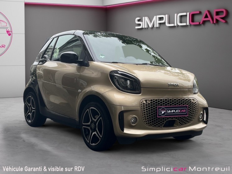 Smart fortwo cabrio eq 82 ch electrique garantie 12 mois. occasion montreuil (porte de vincennes)(75) simplicicar...