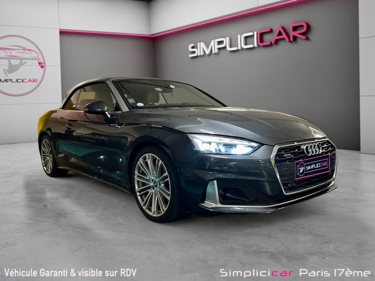 Audi a5 cabriolet ii 40 2.0 tfsi 16v mild hybrid quattro s-tronic7 204 cv avus /entretien complet audi/garantie 12 mois...