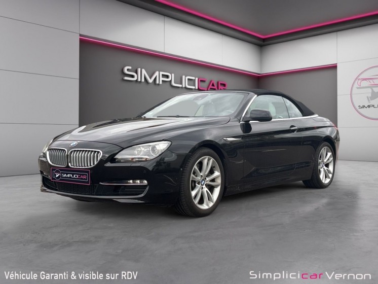 Bmw serie 6 cab f12 650i 407ch luxe a  full cuir beige  garantie 12 mois occasion simplicicar vernon simplicicar simplicibike...