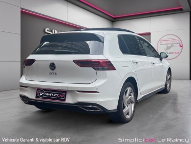 Volkswagen golf 8 gte 245 cv 1.4 hybrid rechargeable opf dsg6 occasion le raincy (93) simplicicar simplicibike france