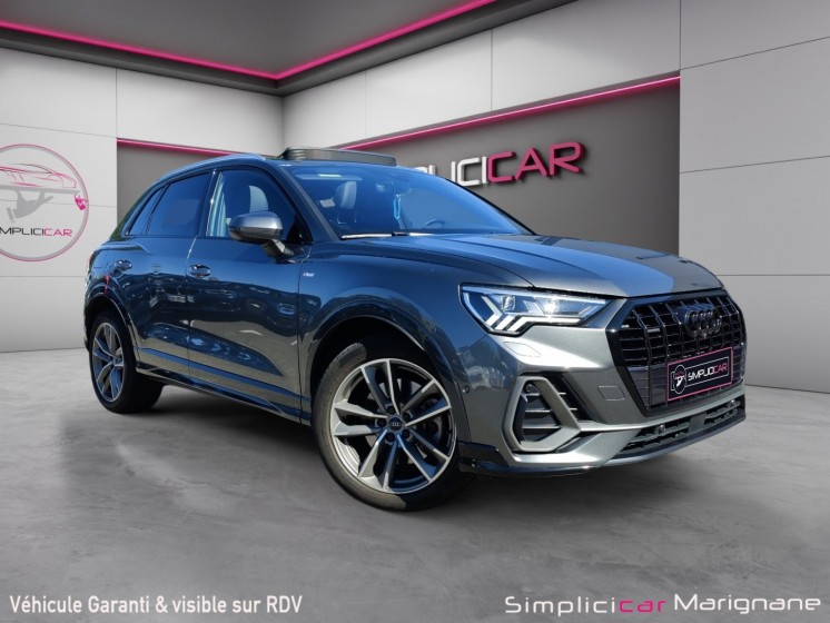 Audi q3 40 tdi 190ch stronic 7 quattro s line/toit ouvrant/camera 360°/bang olufsen/carplay/garantie 12 mois occasion...