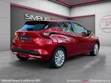 Nissan micra 2021.5 92 acenta - carplay - clim - line assist - feux auto - régulateur et limiteur - usb - aux occasion...