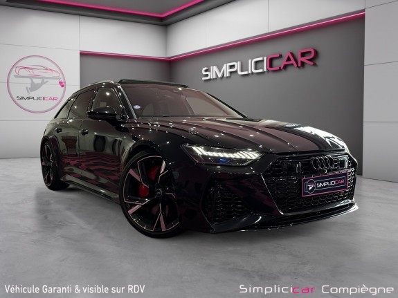 Audi rs6 avant 4.0 v8 600 ch full - premiere main - faible km - immat fr - occasion simplicicar compiegne simplicicar...