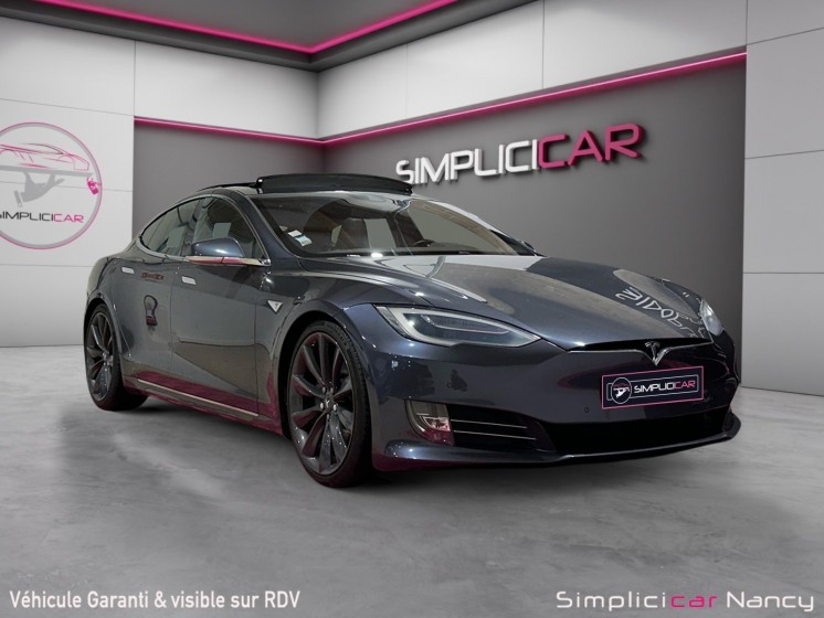 Tesla model s 90d  recharge gratuite a vie / garantie 12 mois / toit ouvrant / suspension pilotÉe / autopilot / mcu2...