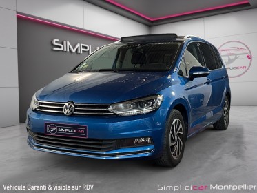 Volkswagen touran 1.6 tdi 115 dsg7 5pl toit ouvrant camera coffre électrique sieges chauffants suivi vw occasion montpellier...