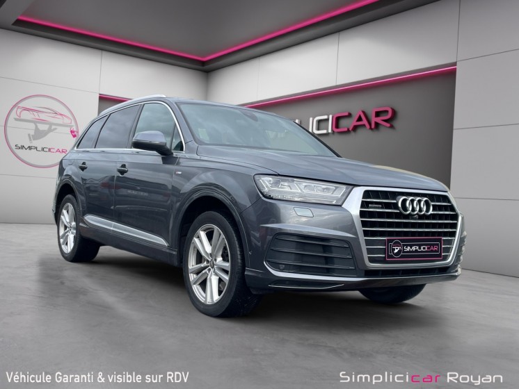 Audi q7 q7 3.0 v6 tdi clean diesel 272 tiptronic 8 quattro 7pl s line garantie 1 an occasion simplicicar royan simplicicar...