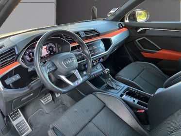 Audi q3 35 tdi 150 ch s tronic 7 s line orange pulse pack black toit ouvrant camera de recul garantie 12 mois occasion...