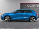 Audi a3 sportback 35 tfsi 150 s tronic 7 pack noir - jante 18 - acc - keyless go - bleu atoll occasion simplicicar strasbourg...