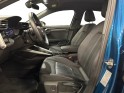 Audi a3 sportback 35 tfsi 150 s tronic 7 pack noir - jante 18 - acc - keyless go - bleu atoll occasion simplicicar strasbourg...