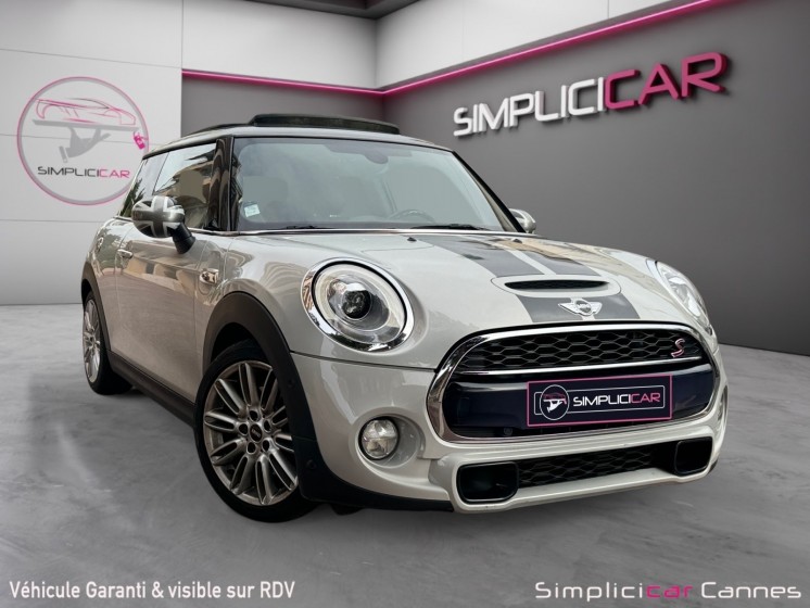 Mini cooper s 192ch john cooper works - white silver - toit ouvrant occasion cannes (06) simplicicar simplicibike france