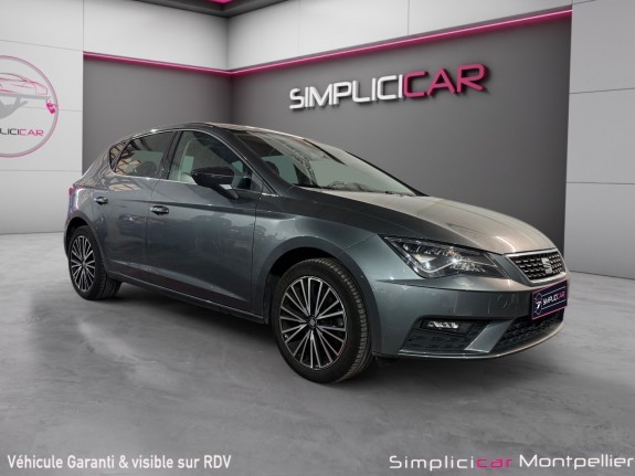 Seat leon 1.4ecotsi 150ch dsg7 xcellence toit oivrant carplay occasion montpellier (34) simplicicar simplicibike france