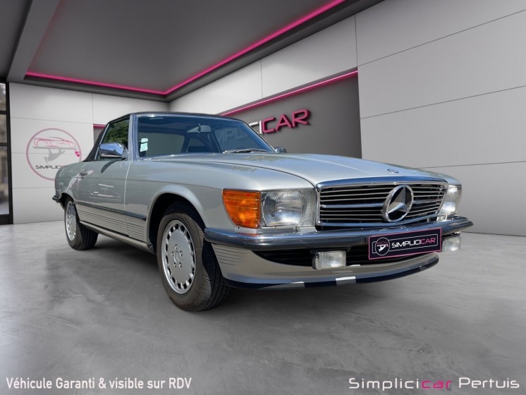 Mercedes  500 sl r107 roadster v8 5.0 i 245 cv occasion simplicicar pertuis  simplicicar simplicibike france