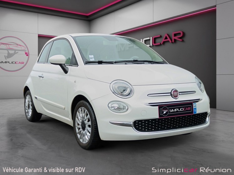 Fiat 500 serie 6 1.2 69 ch lounge occasion réunion ville st pierre simplicicar simplicibike france