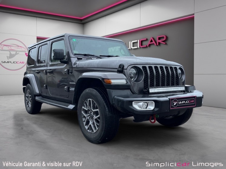 Jeep wrangler my21 unlimited 4xe 2.0 l t 380 ch phev 4x4 bva8 sahara occasion simplicicar limoges  simplicicar simplicibike...