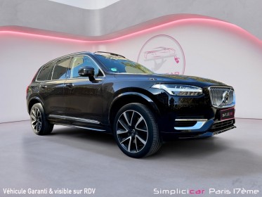 Volvo xc90 recharge t8 awd 30387 ch geartronic 8 7pl inscription luxe garantie 12 mois/interieur beige occasion paris 17ème...