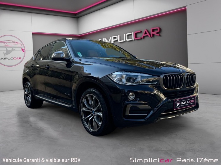 Bmw x6 f16 xdrive30d 258 ch exclusive a toit ouvrant/ siege chauffant/ camera/ cuir complet/ garantie 12 mois occasion paris...