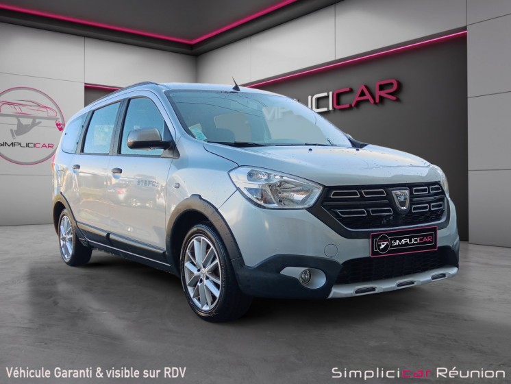 Dacia lodgy blue dci 115 7 places stepway occasion réunion ville st pierre simplicicar simplicibike france