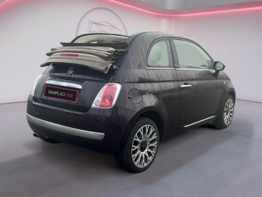 Fiat 500c cabriolet 69 ch lounge/56 500 km seulement/1ere main occasion simplicicar orgeval  simplicicar simplicibike france