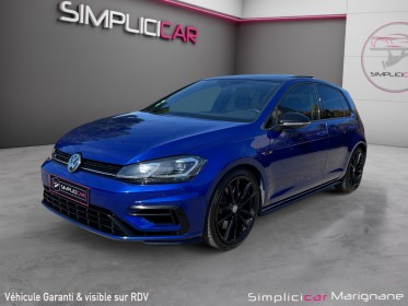 Volkswagen golf r 2.0 tsi 300 bleu lapiz  suivi complet vw, toit ouvrant, virtual cockpit, dynaudio, siÈges cuir chauf......