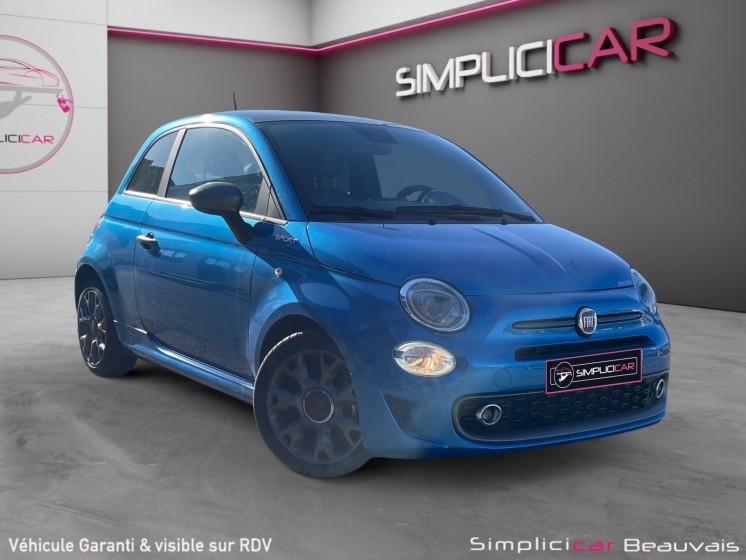 Fiat 500 serie 8 euro 6d-temp 1.0 70 ch hybride bsg s/s sport occasion parc voitures beauvais simplicicar simplicibike france