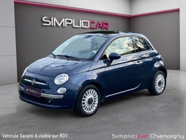 Fiat 500 1.2 8v 69 ch lounge toit ouvrant /cuir/idÉal jeune permi occasion champigny-sur-marne (94) simplicicar simplicibike...