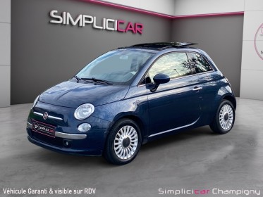 Fiat 500 1.2 8v 69 ch lounge toit ouvrant /cuir/idÉal jeune permi occasion champigny-sur-marne (94) simplicicar simplicibike...