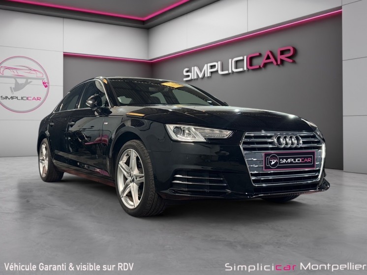 Audi a4 s line - 150 ch 1.4l tfsi - s tronic 7 - entretien audi / apple carplay / virtual cockpit occasion montpellier (34)...