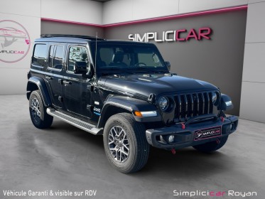 Jeep wrangler unlimited 4xe 2,0 turbo 380 ch phev 4x4 bva8 overland révisé  garanti 12 mois occasion simplicicar royan...